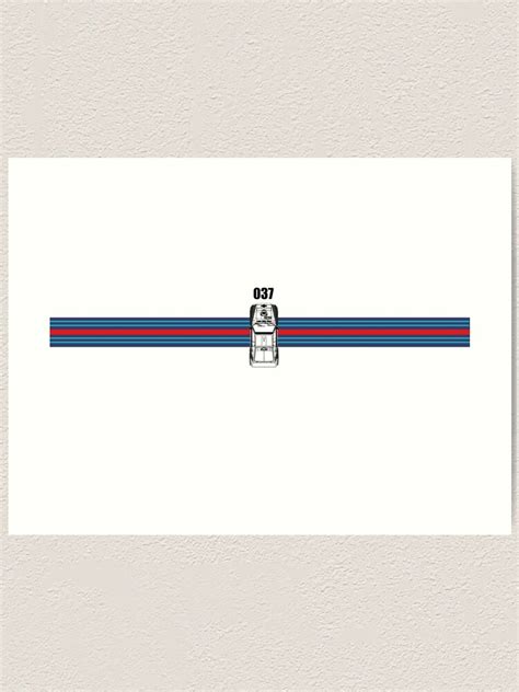 Martini Racing Lancia 037 Art Print By Weesamo Redbubble