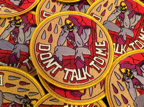 Dont Talk To Me Patch Embroidered Patches Patches Punk Patches
