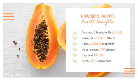 Papaya Hawaiian Benefits Vega Produce Eat Exotic Be Healthy