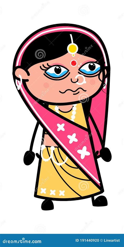 caricatura de mujer india llorando stock de ilustración ilustración de emocional nervioso