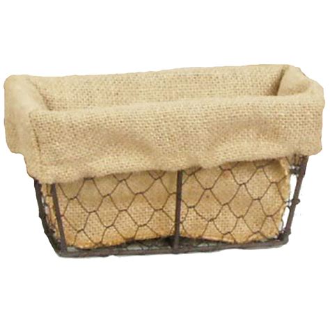 Chicken Wire Basket With Liner Small At Home