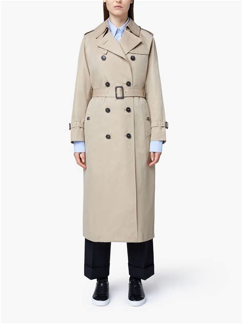 Mackintosh Honey Cotton Long Trench Coat Lm 041fd In Natural Lyst