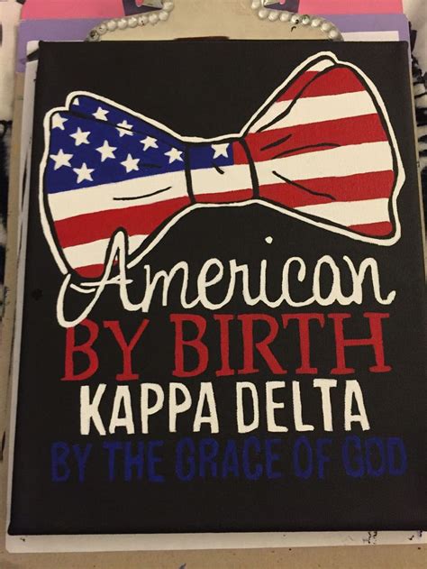 Kappa Delta Biglittle Crafts Biglittle Reveal America Canvas