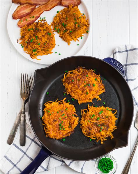 Sweet Potato Hash Browns Easy Recipe With Shredded Sweet Potatoes
