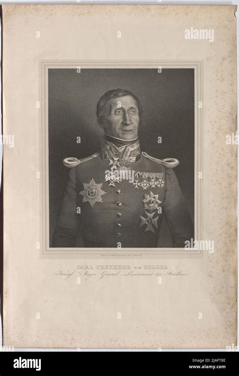 Carl Freyherr Von Zoller Royal Bayer General Lieutenant Of Artillery