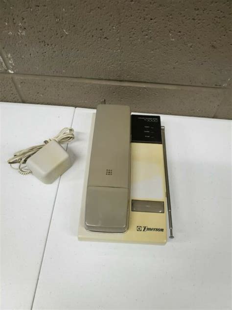 Vintage Retro 80s Emerson Tec3000 Cordless Land Line Telephone Phone Ebay