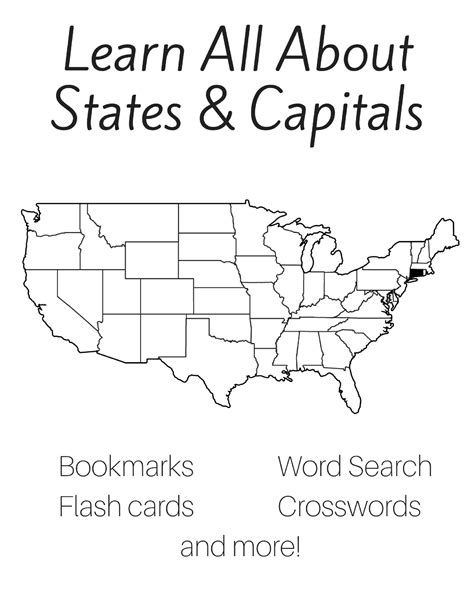 Free 50 States And Capitals Printable Workbook Slap Dash Mom Social