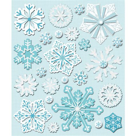 Back In Stock Snowflakes Stickers Stickers Galore