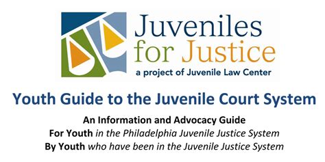 Youth Guide To The Juvenile Court System Juvenile Law Center