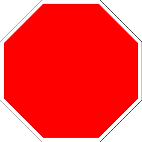 Stop Sign Clip Art Black Stop Sign Hd Png Download Ki