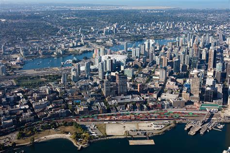 Aerial Photo Vancouvers Downtown East Side