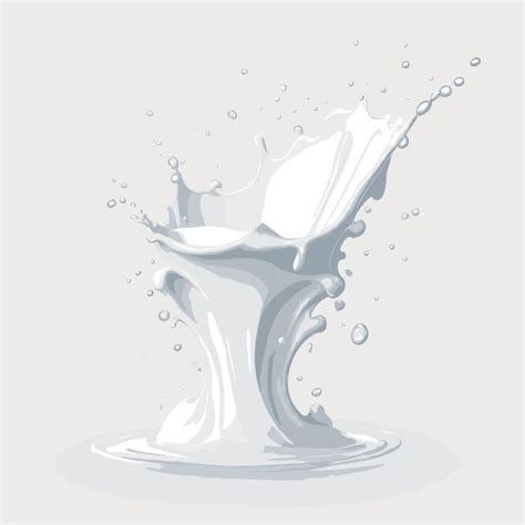 Premium Vector Milk Splash Vector