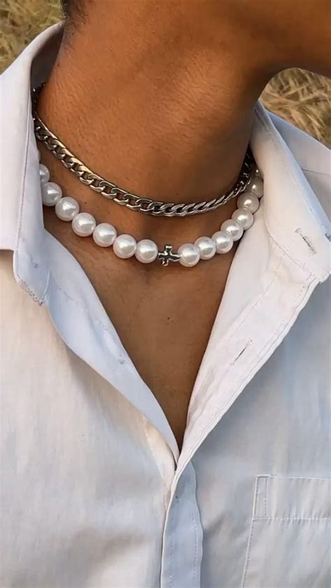 Pearl Necklace Ideas Men In Pearls Aesthetic Jewelry Spring
