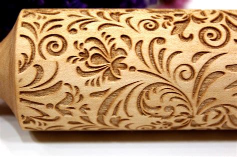 Sale Laser Engraved Rolling Pin Embossing Rolling Etsy