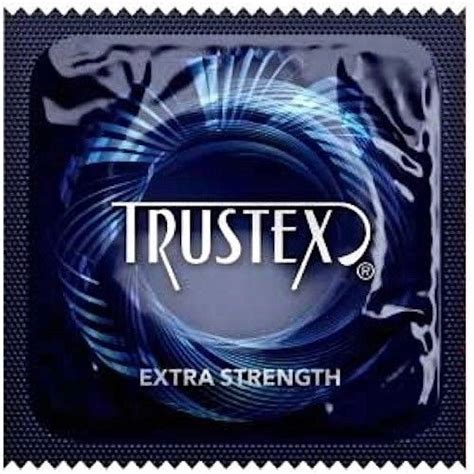 Trustex Extra Strength Silver Lunamax Pocket Case Thicker Stronger Lubricated Latex Condoms