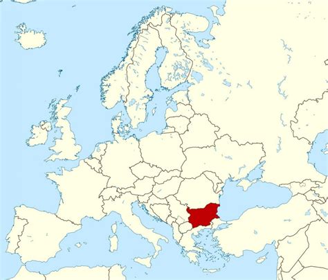 La Bulgarie Sur La Carte Du Monde Carte Montrant La Bulgarie Europe