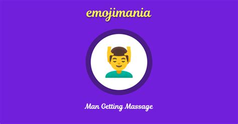 💆‍♂️ Man Getting Massage Emoji Copy And Paste Emojimania