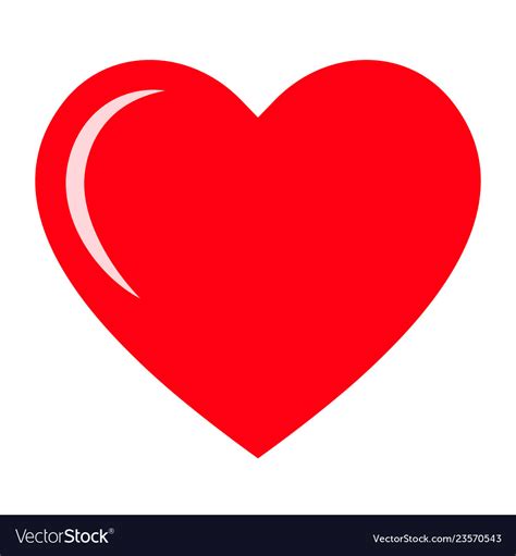 Red Heart Icon Love Icon Royalty Free Vector Image