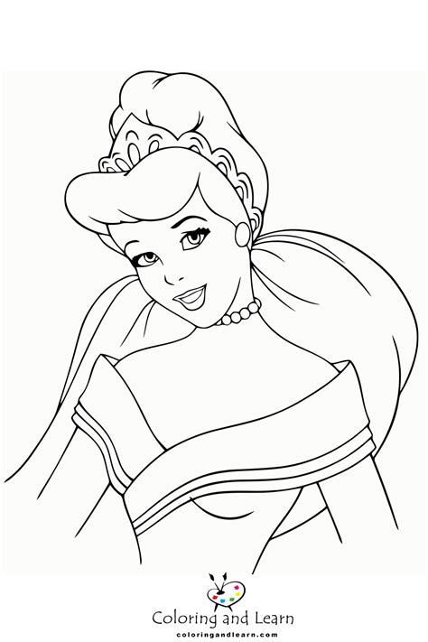 Cinderella Coloring Pages Free Coloring And Learn