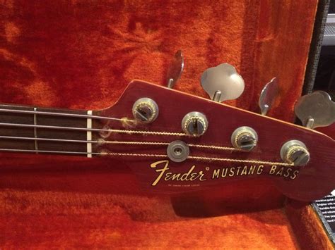 Fender Mustang Bass 1970 Competition Red Bass For Sale Jimis Music Store