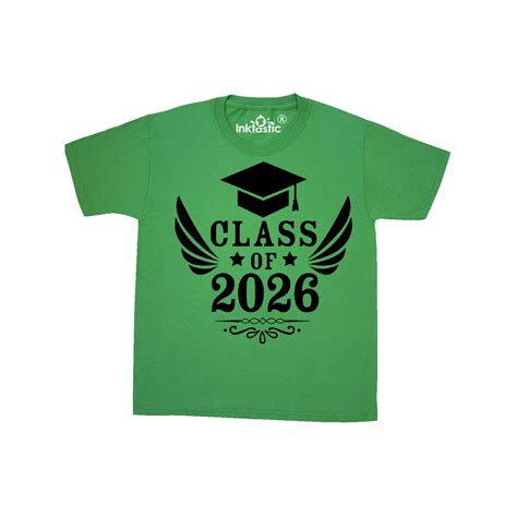 Inktastic Class Of 2026 With Graduation Cap And Wings Child Short