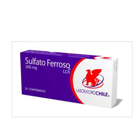 Sulfato Ferroso 200 Mg 20 Comprimidos