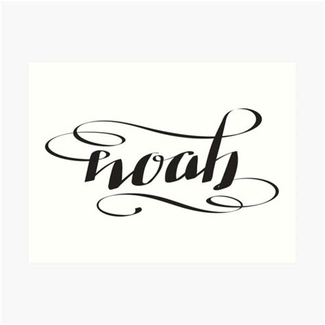 Noah Name Art Prints Redbubble