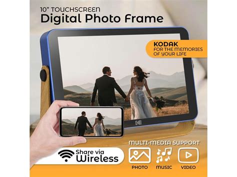 Kodak 10 Wifi Enable Rechargeable Digital Photo Frame Rwf 108 Blue