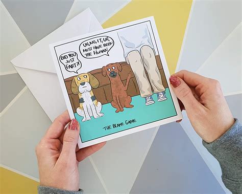 Funny Dog Card Uk Handmade