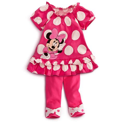 Minnie Mouse Dress And Leggings Set 2 Piece Minnie Mouse Outfits