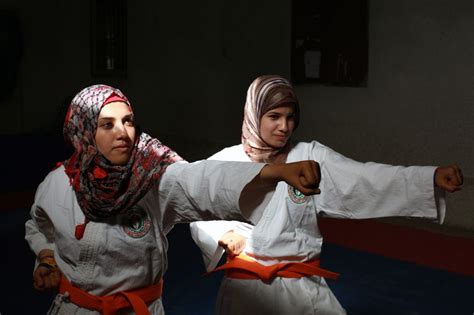 gaza s women have karate moves dailynewsegypt