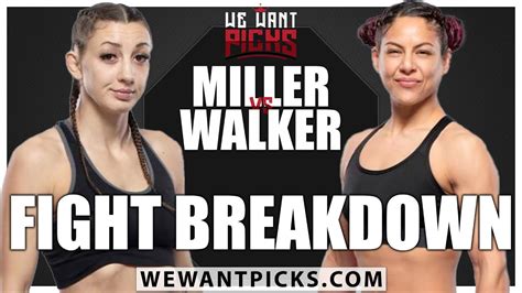 UFC Vegas Juliana Miller Vs Brogan Walker Prediction Bets DFS