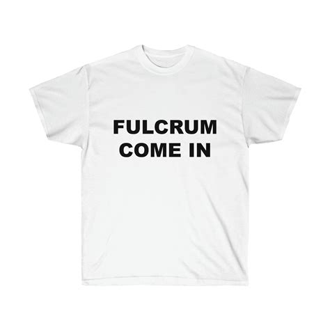 Fulcrum Come In T Shirt Fulcrum T Shirt Yodie Gang Tee Etsy