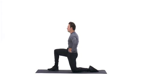 Kneeling Hip Flexor Stretch Exercise Videos And Guides