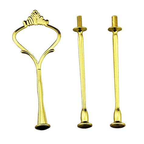 Multi Style 3 Tier Hardware Crown Cake Plate Stand Handle Fitting