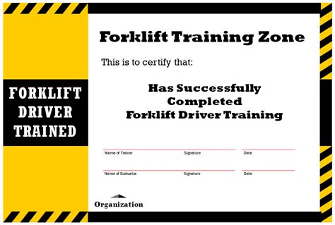 Fill forklift certificate template pdf, edit online. Forklift Certification Template (1 | Card template, Best templates, Templates
