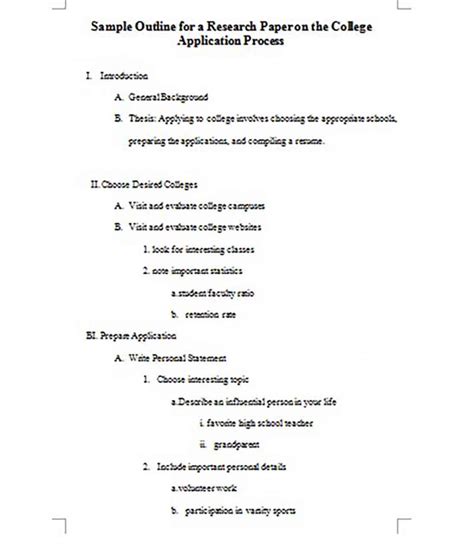 Essay Outline Example And How To Write A Good Outline