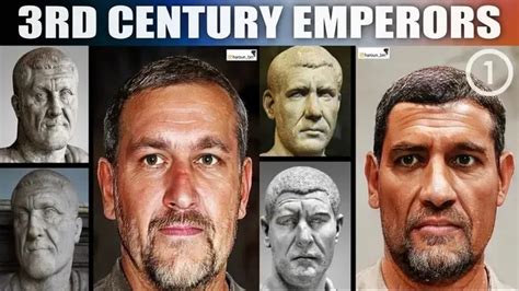 Rd Century Roman Emperors Realistic Face Reconstruction Using AI And Photoshop Part
