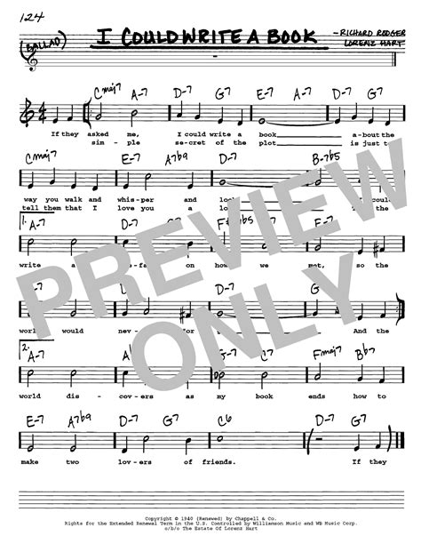 Melodic & rhythmic patterns in this lesson, we take a very simple and catchy melody which can be made to survive throughout. I Could Write A Book | Sheet Music Direct