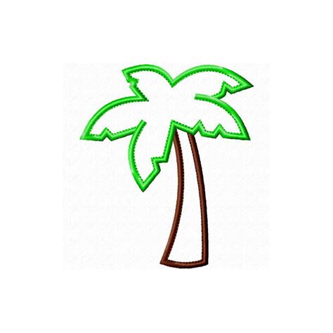 Palm Tree Machine Embroidery Designs Applique Pattern In 4 Etsy