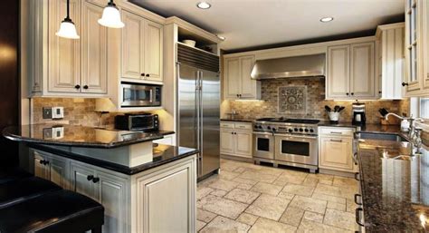 Take the kitchen above for example. Elegant Kitchen Light Cabinets with Dark Countertops ...