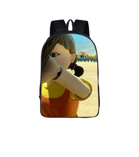 China Customized Polyester Bag Print Student Schoolbag Squid Game