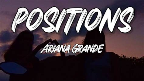 positions ariana grande lyrics youtube