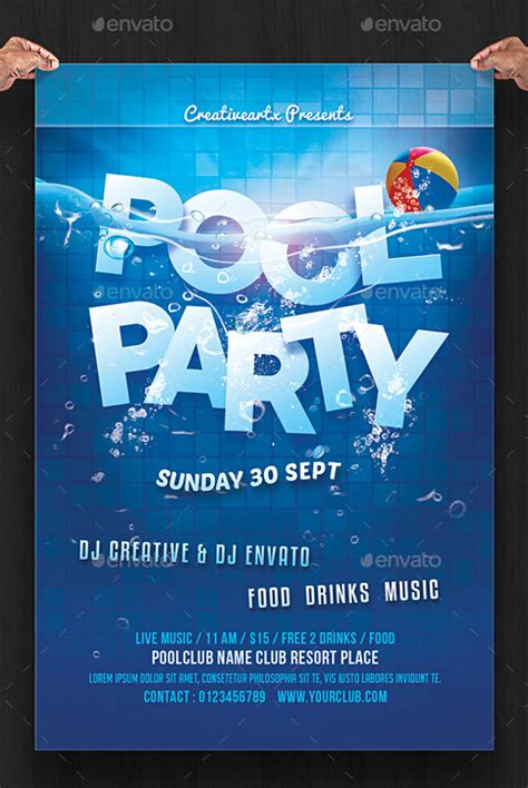 FREE 17 Pool Party Flyer Designs In PSD AI