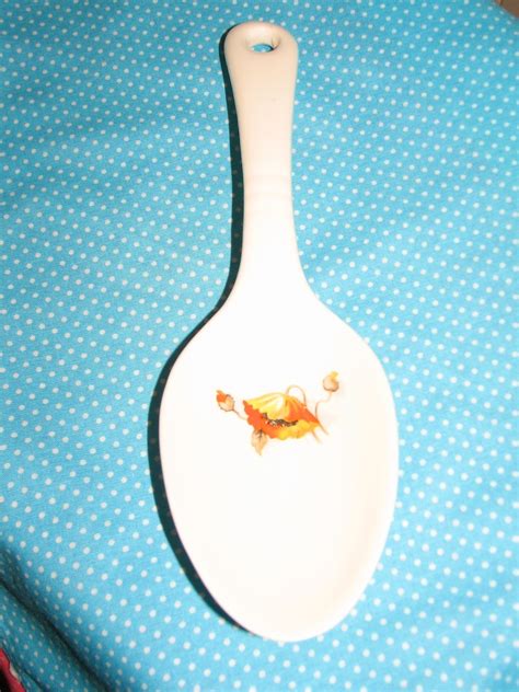 Ceramic Serving Spoon Poppy Design