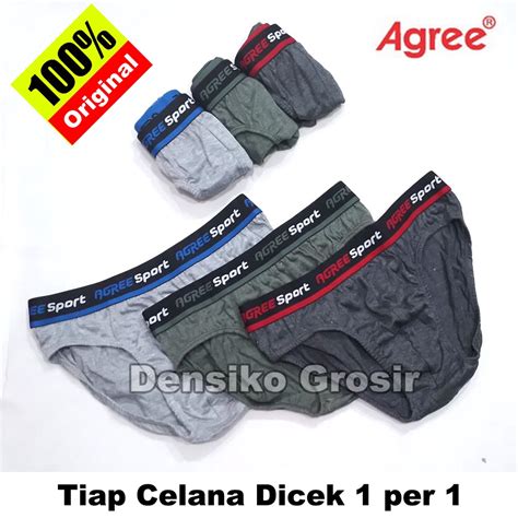 Jual Celana Dalam Pria Agree Sport Original Brief Cd Laki Laki Remaja