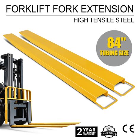 84x6 Forklift Pallet Fork Extensions Set Heavy Duty Steel