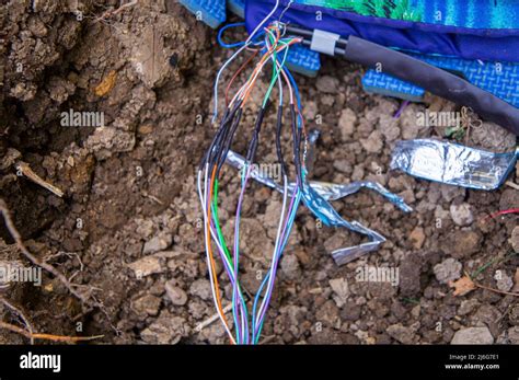 Damaged Underground Cables When Digging Snapped Broken Power Line