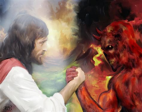 Jesus Vs Satan By Markman777 On Deviantart
