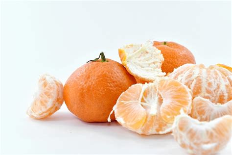Free Picture Fresh Mandarin Orange Peel Slices Sweet Healthy